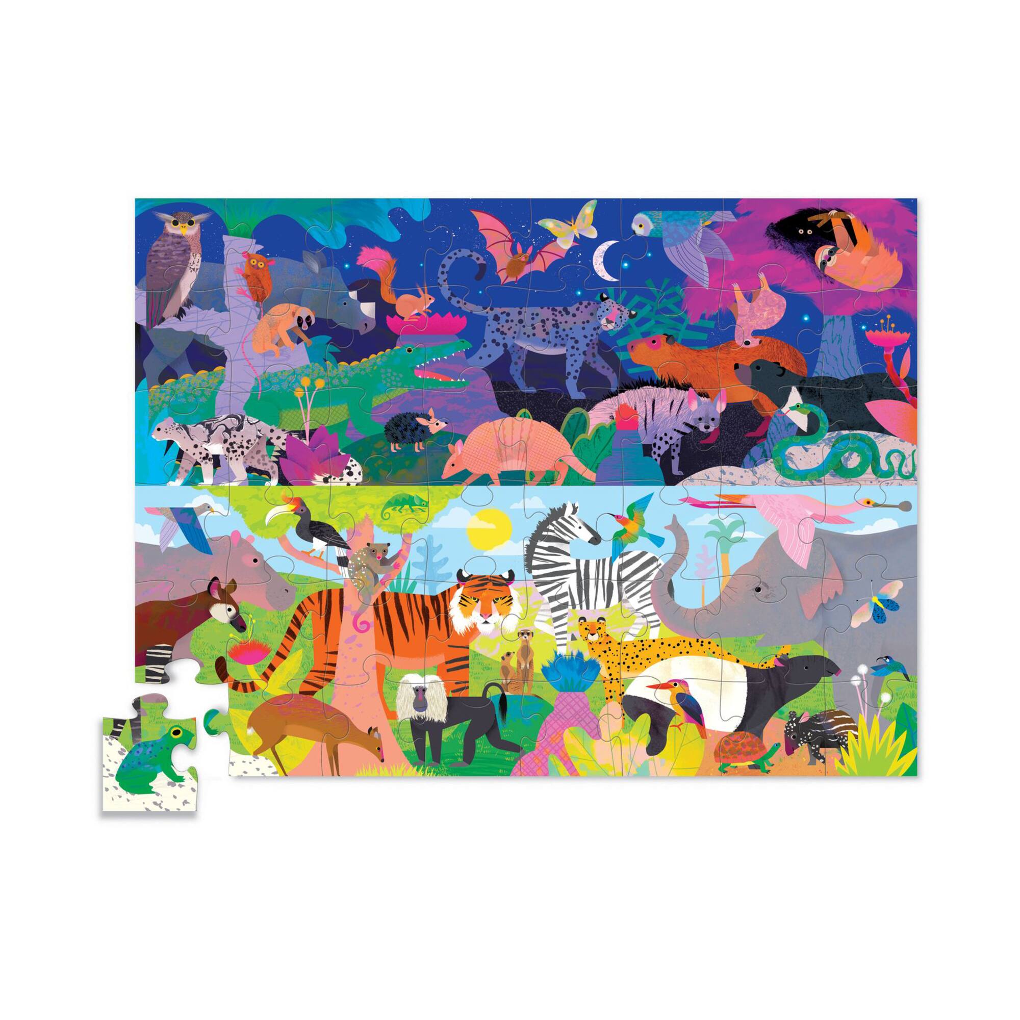 Opposites - Night & Day Floor Puzzle 48 Pcs